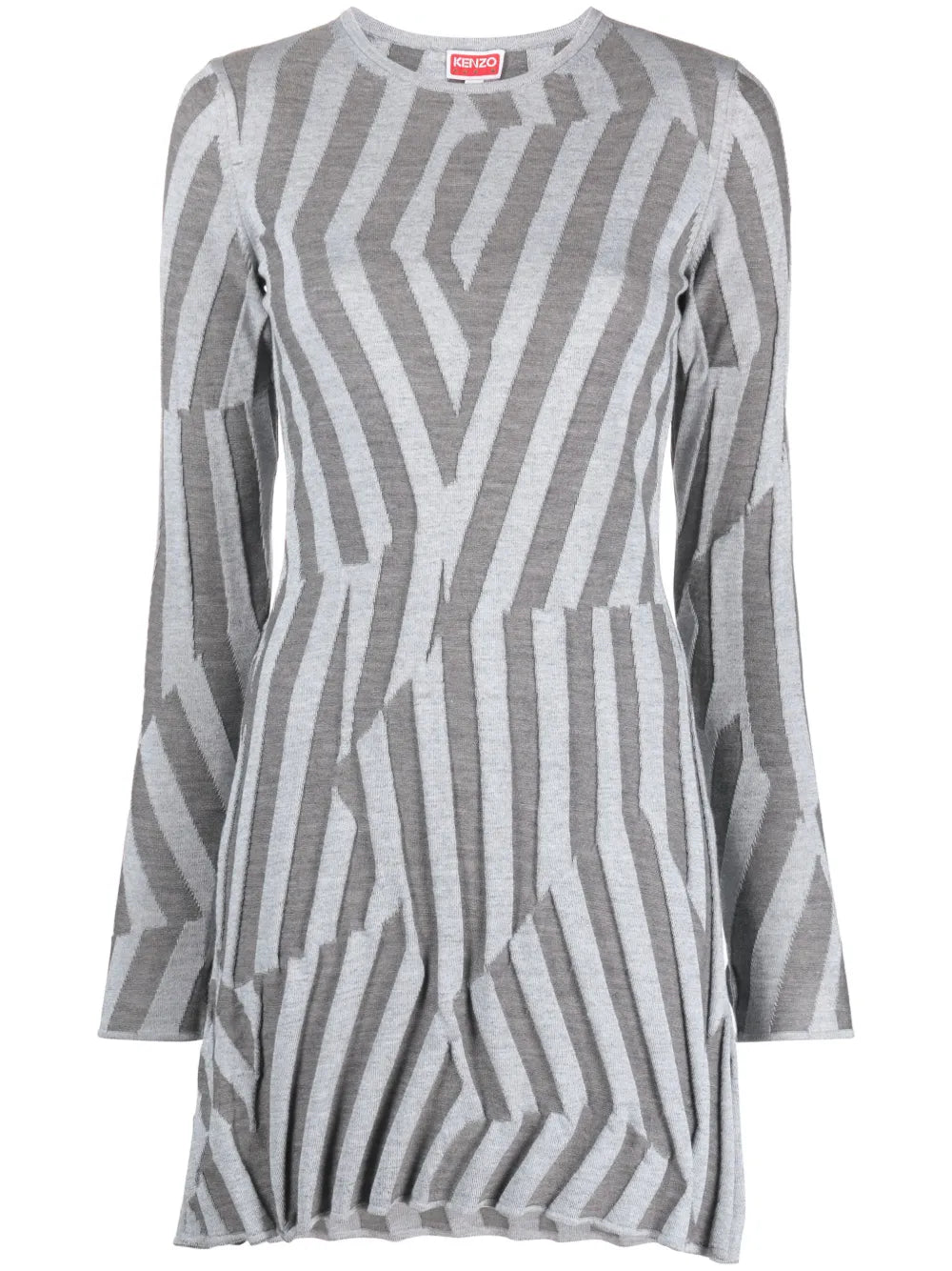 Geometric Knit Minidress