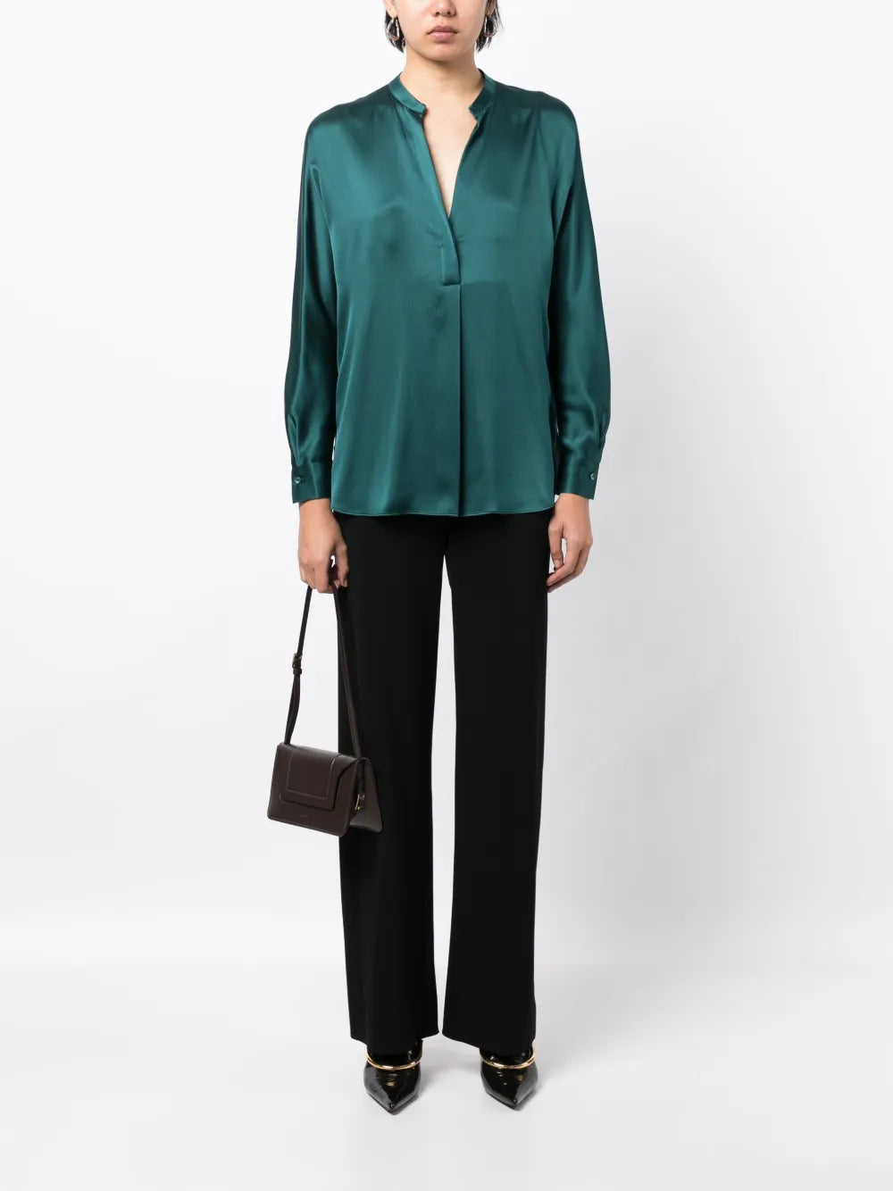 High-Waist Wide-Leg Trousers