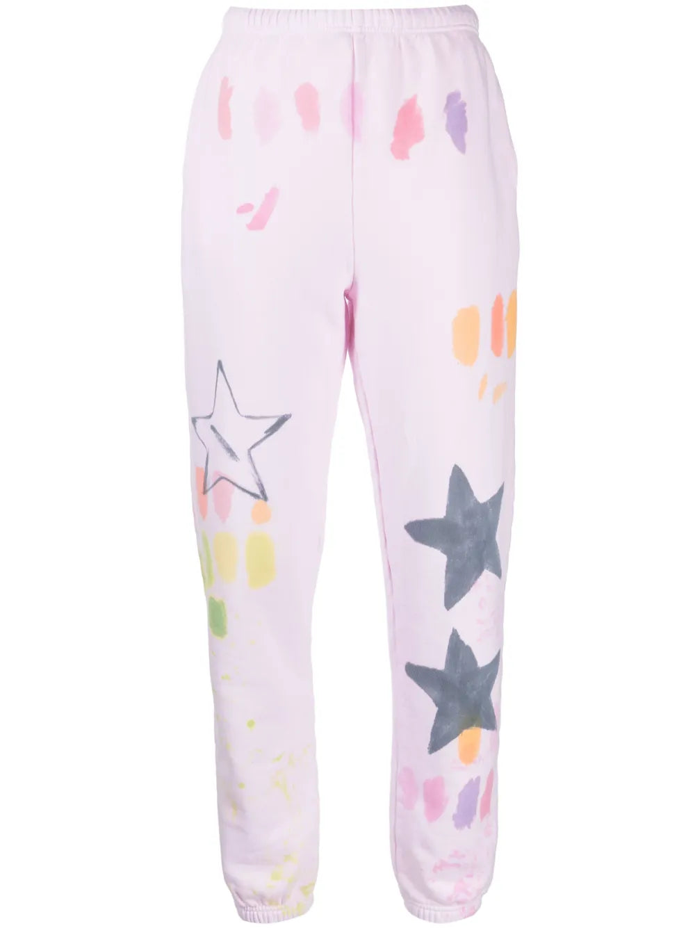 Star-Print Cotton Track Pants
