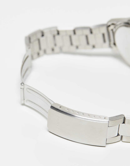 Mens Bracelet Watch With Black Dial