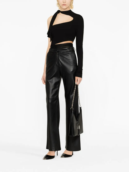 Cut-Out One-Shoulder Bodysuit