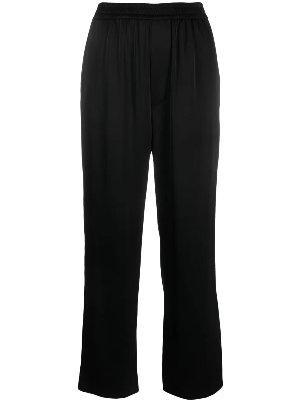 Elasticated-Waist Cropped Trousers
