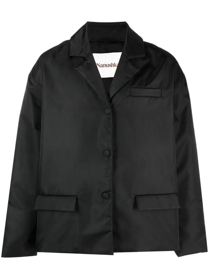 Padded Single-Breasted Blazer