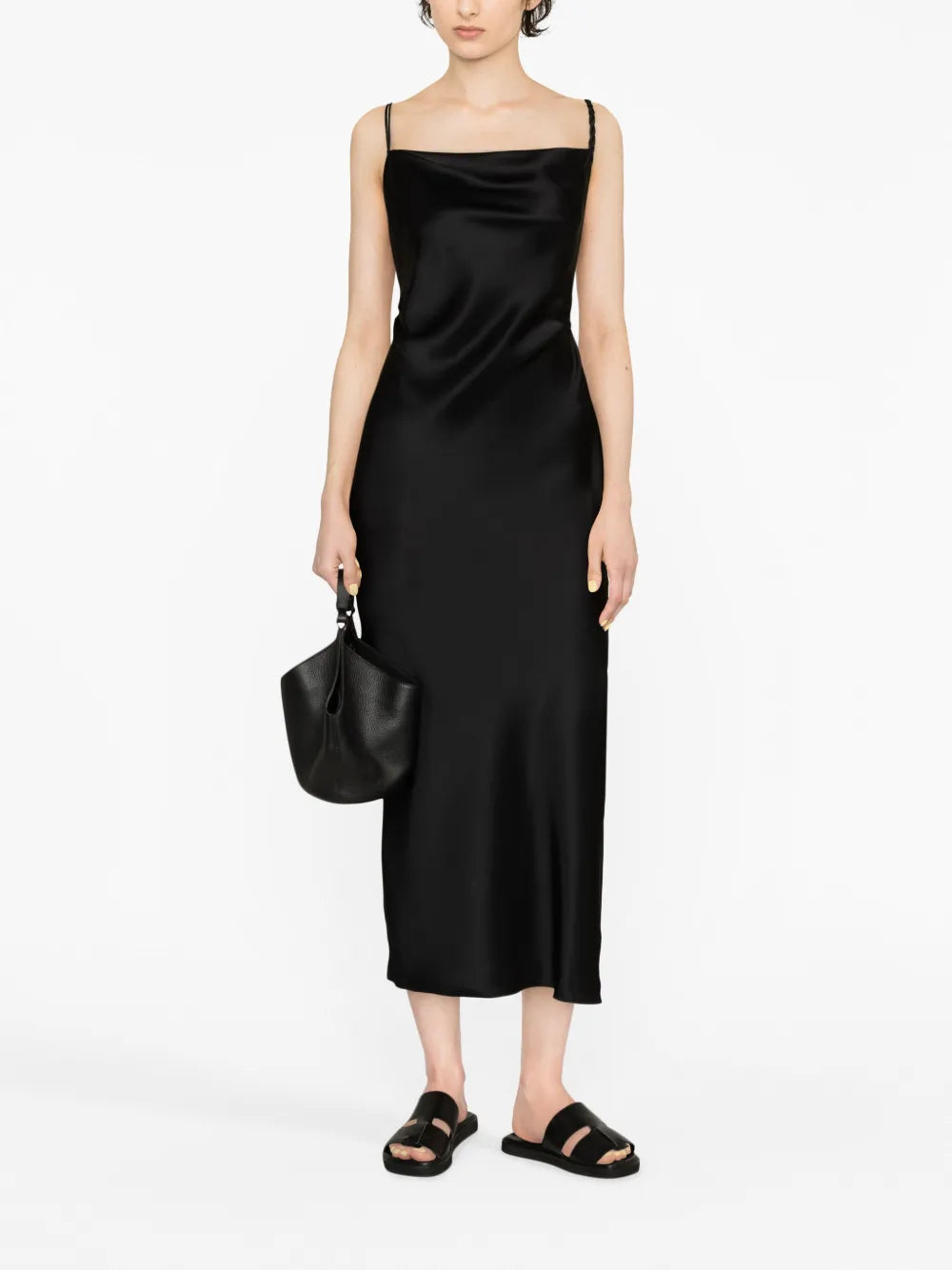 Fiore Satin Midi Dress