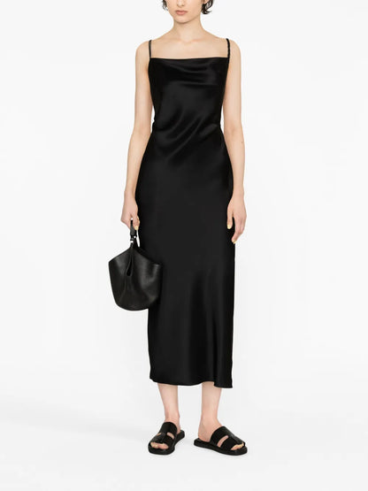 Fiore Satin Midi Dress