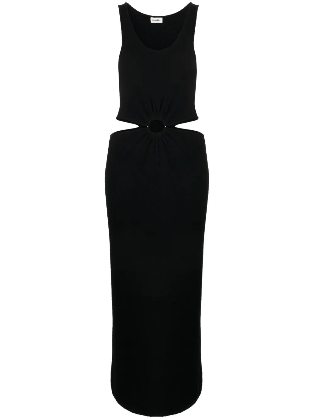 Cut-Out Terrycloth Dress