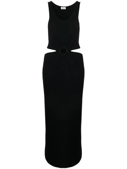 Cut-Out Terrycloth Dress