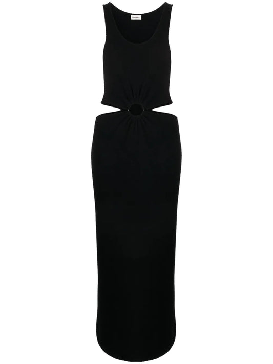 Cut-Out Terrycloth Dress