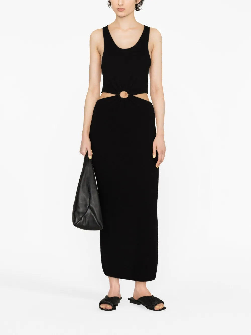 Cut-Out Terrycloth Dress