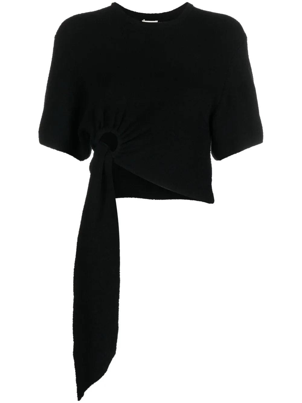 Davita Asymmetric Terrycloth Top