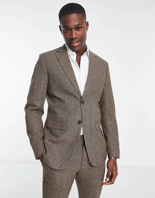 Slim Fit Wool Mix Suit Jacket