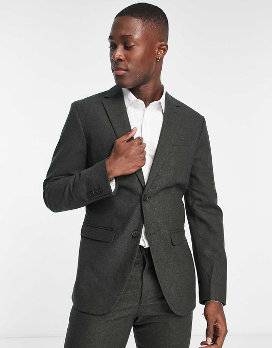 Slim Fit Wool Mix Suit Jacket