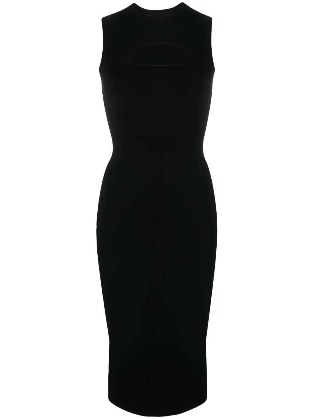 Cut-Out Sleeveless Midi Dress
