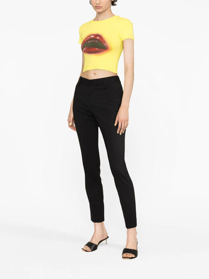 Slim-Cut Tailored Trousers