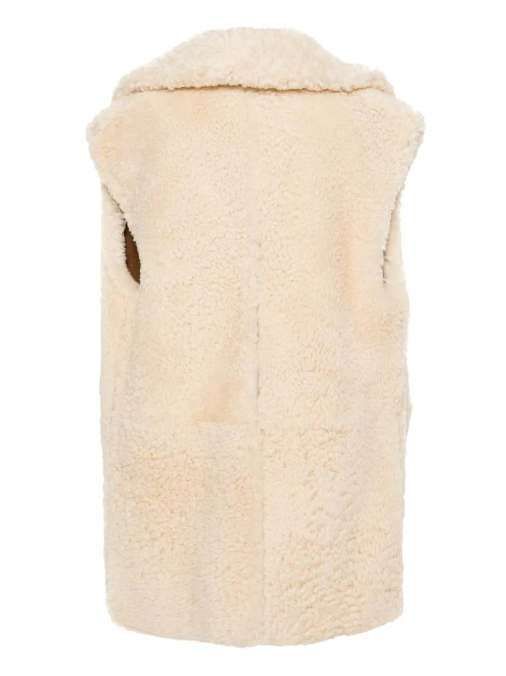 Reversible Shearling Sleeveless Coat