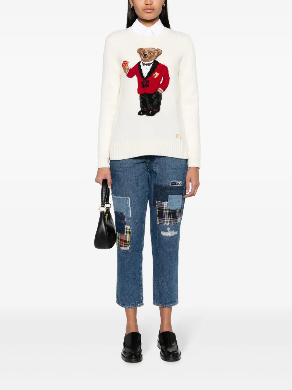 Patchwork Boyfriend Jeans
