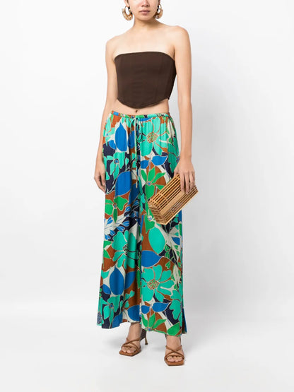 Alaia Floral-Print Trousers