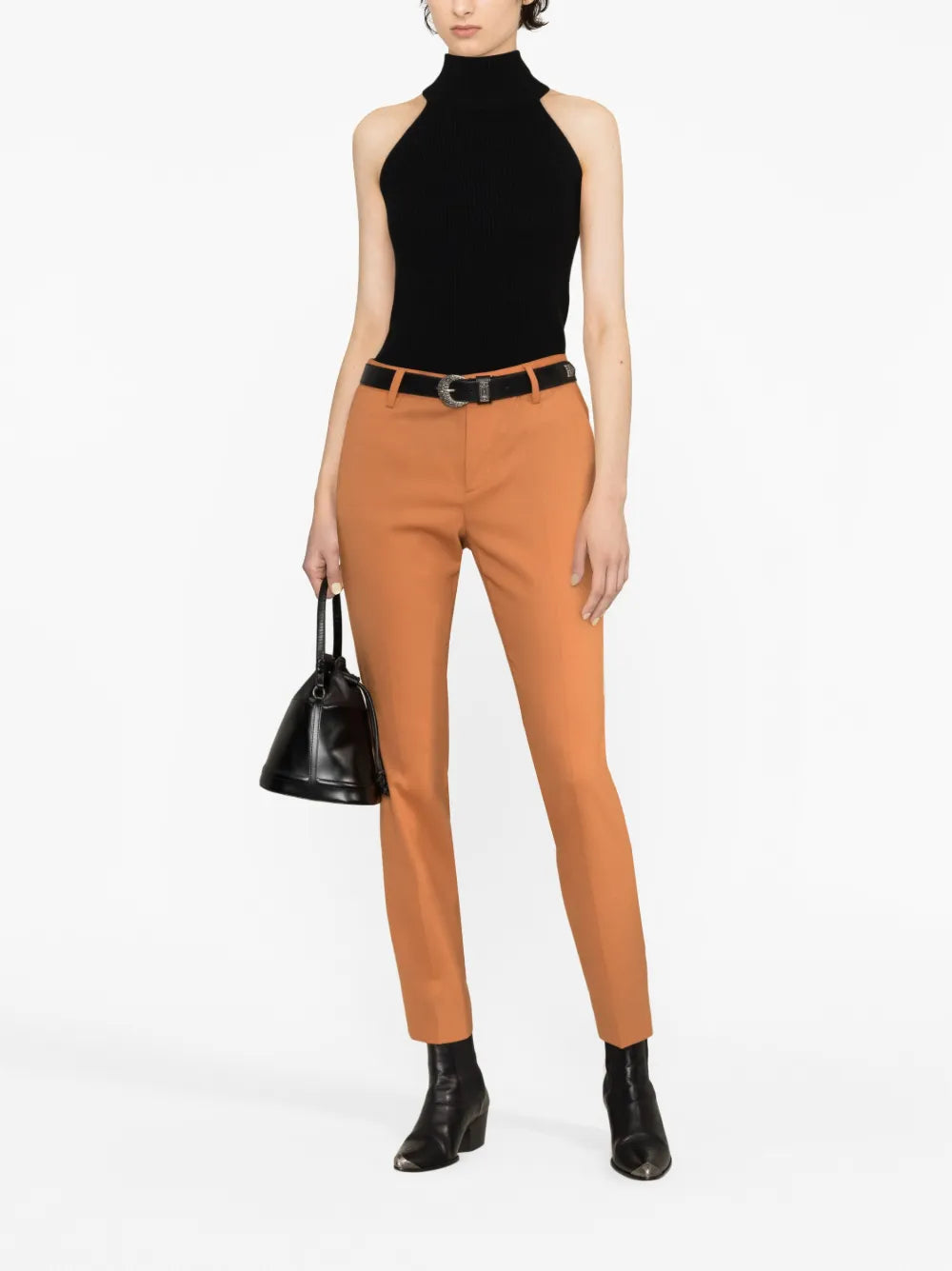 Slim-Cut Tailored Trousers