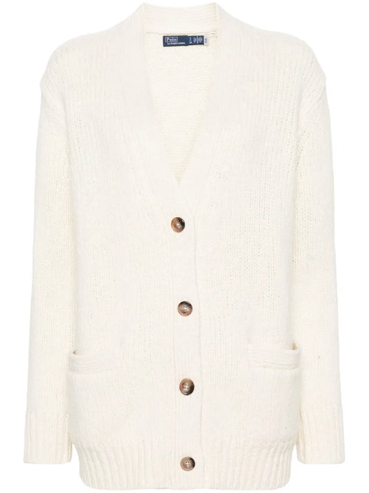 V-Neck Wool Cardigan