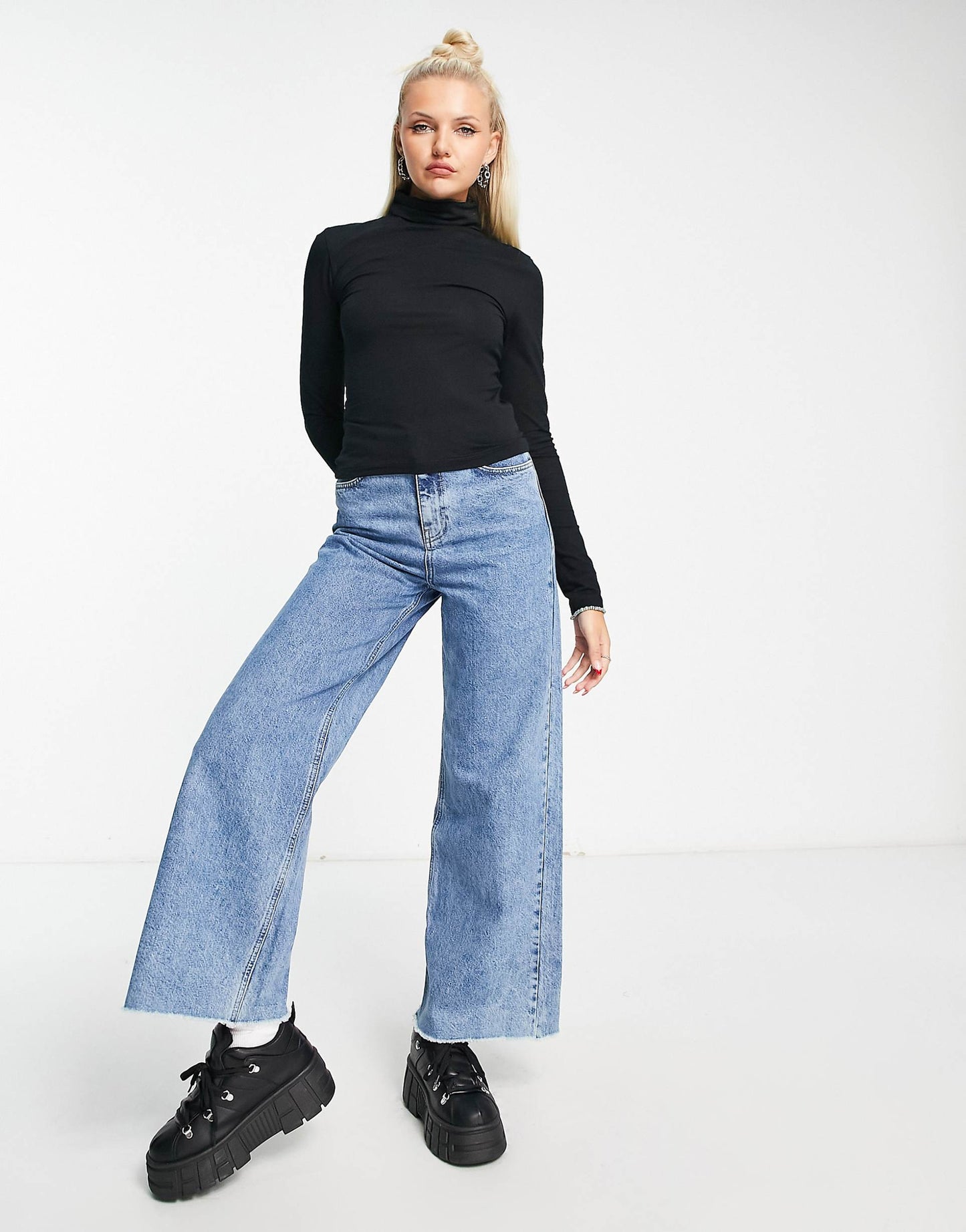 Long Sleeve Roll Neck Top