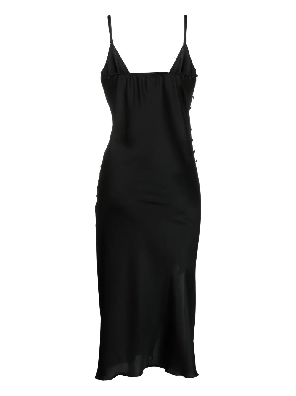 Cowl-Neck Midi Dress
