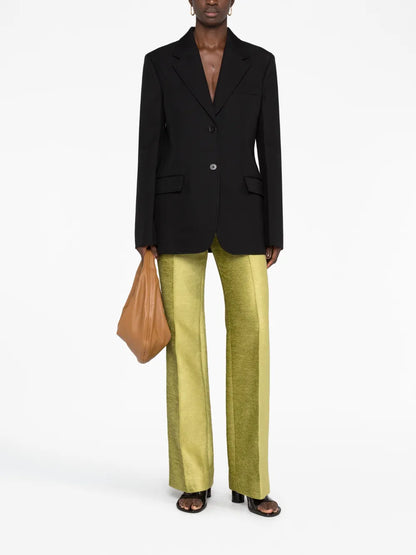 Single-Breasted Cotton Blazer