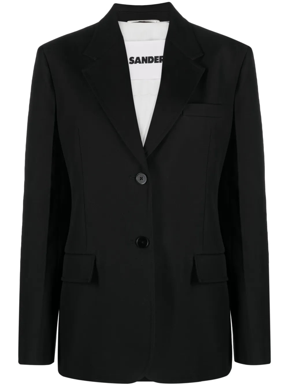 Single-Breasted Cotton Blazer