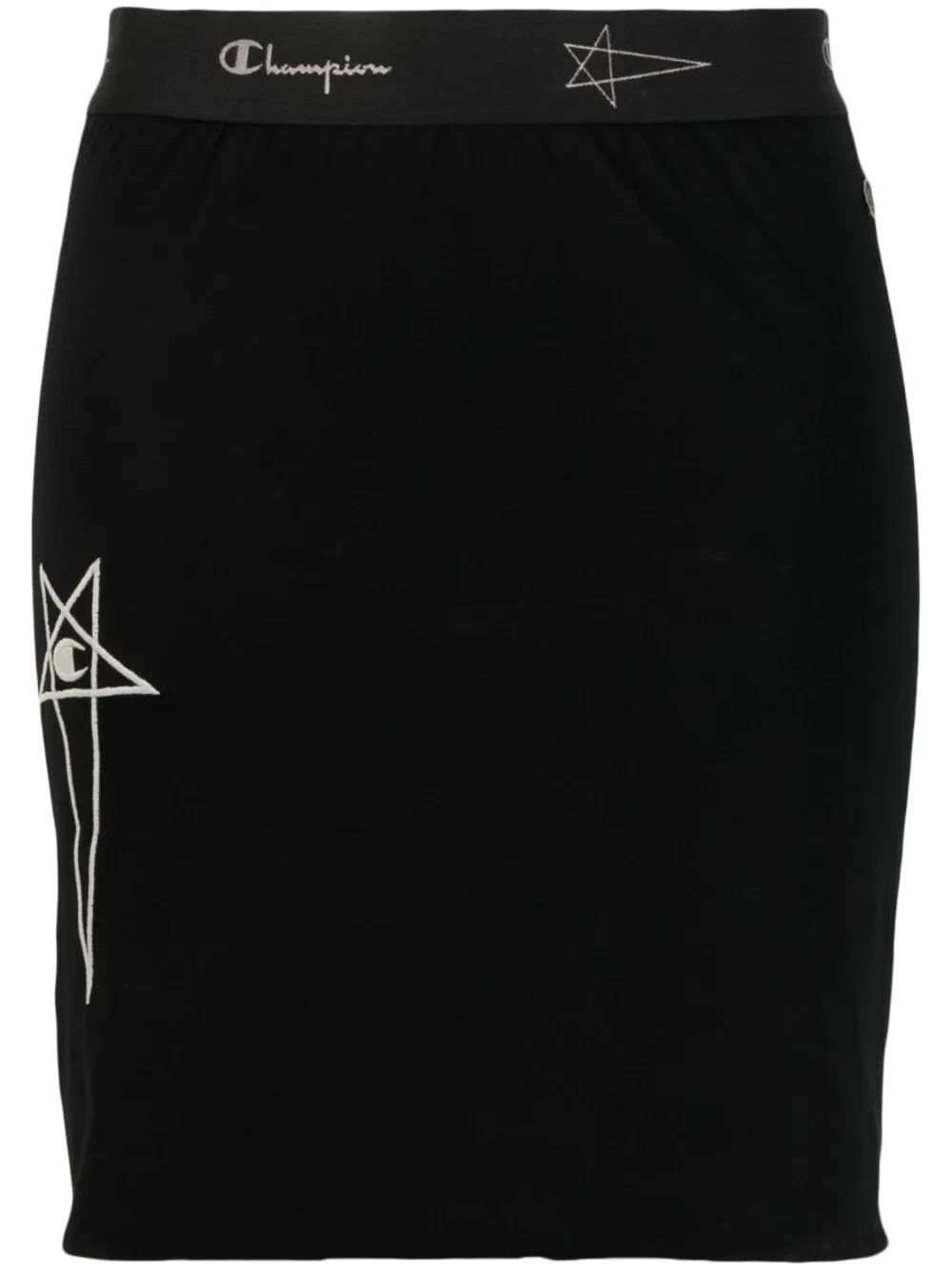 Elasticated Logo-Waistband Skirt