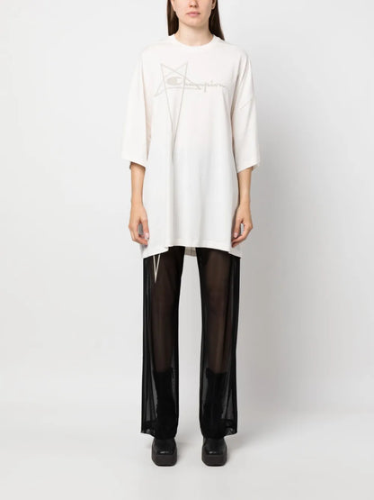 Logo-Embossed Oversized Cotton T-Shirt