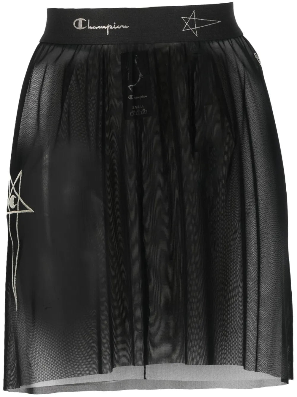 Logo-Waistband Sheer Skirt