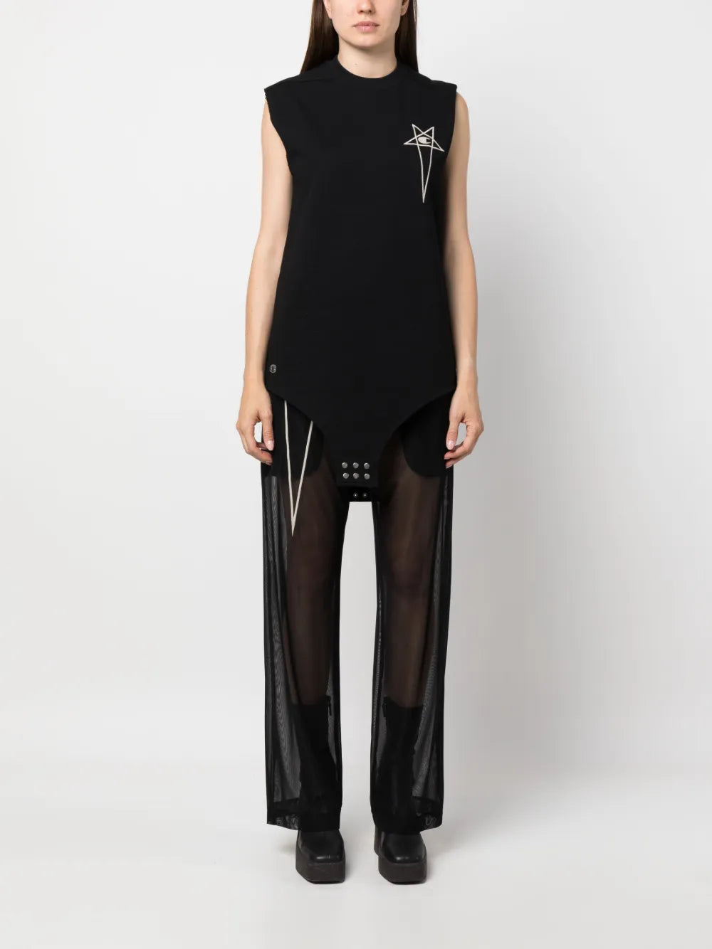 Logo-Embroidered Cotton Tank Top