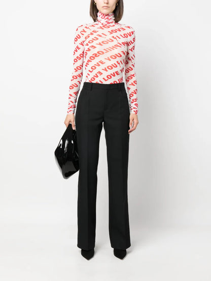 Straight-Leg Tailored Trousers