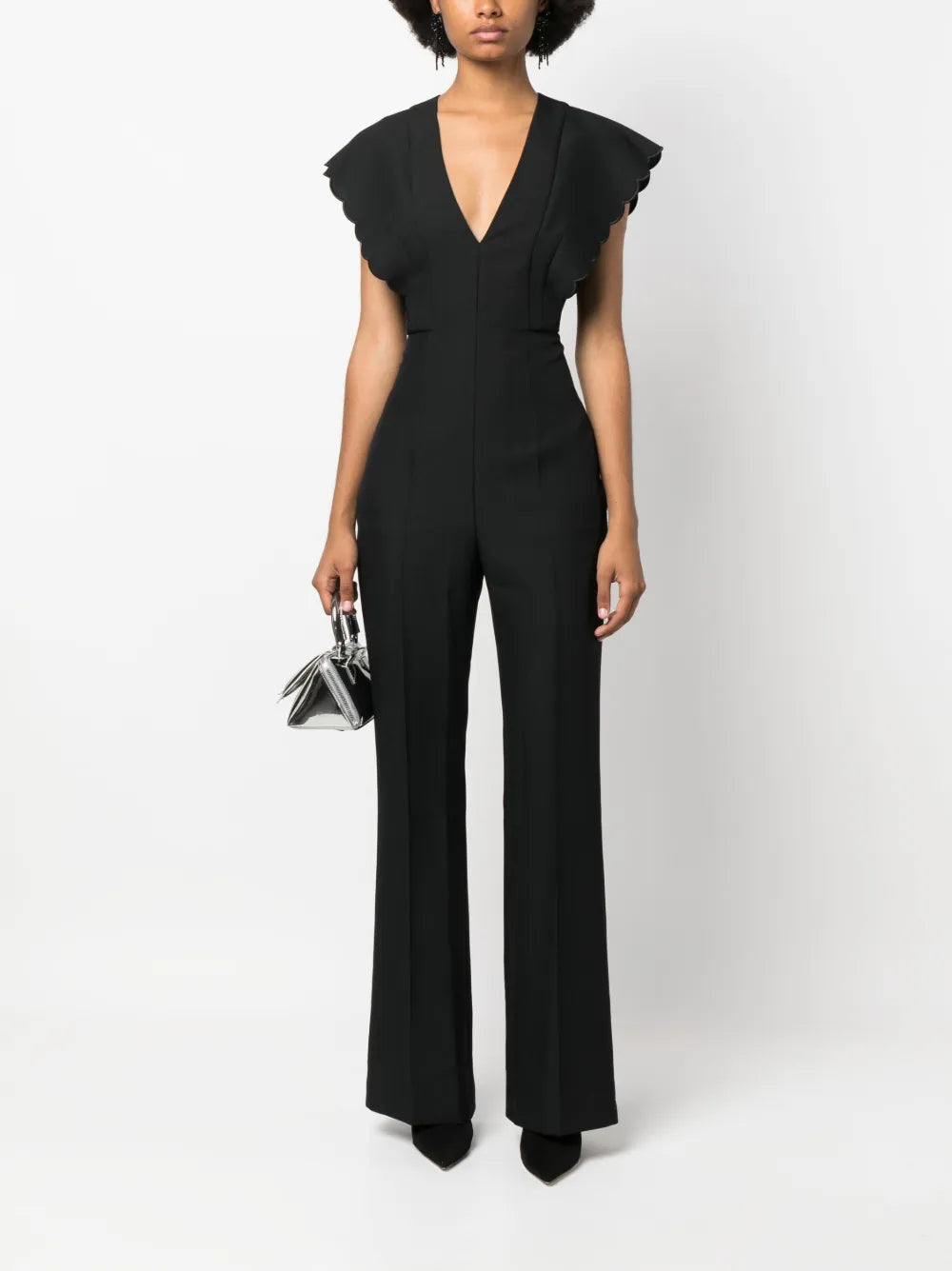 V-Neck Tailored Jumpsuit