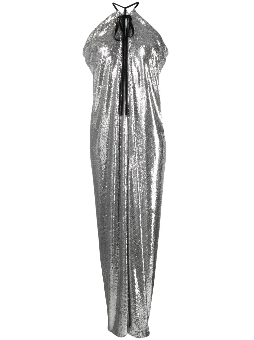 Halterneck Sequined Maxi Dress