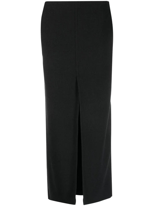 Front-Slit A-Line Maxi Skirt