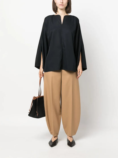 Slit-Sleeve Blouse