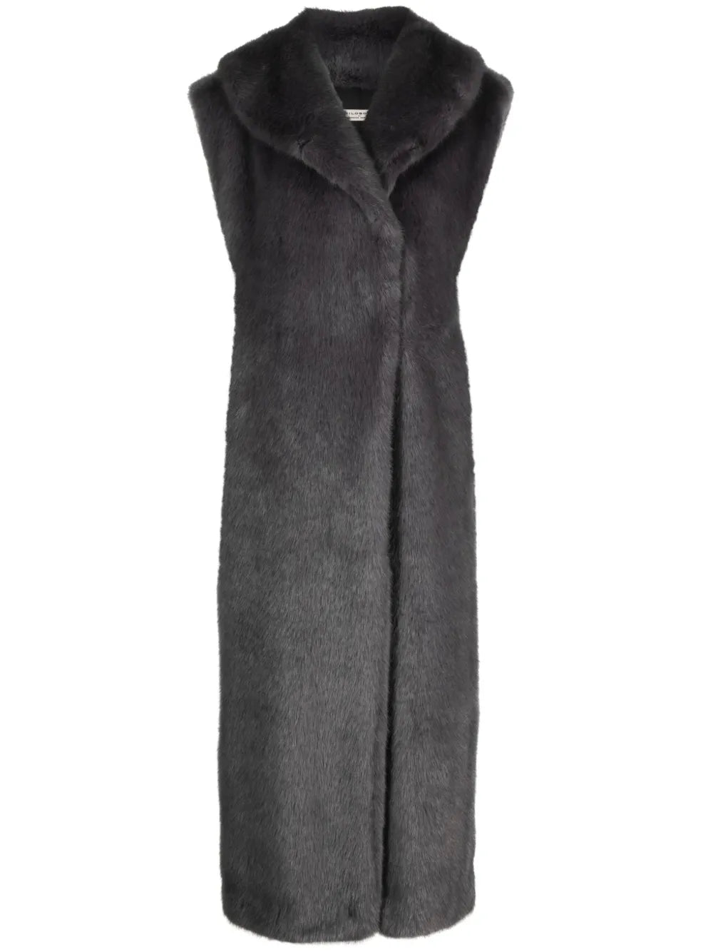 Sleeveless Faux-Fur Coat