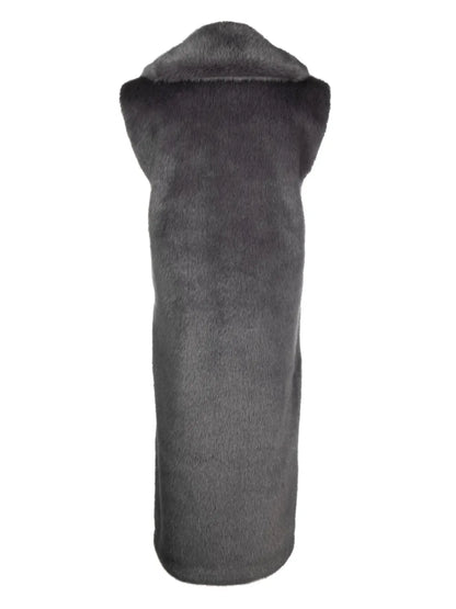 Sleeveless Faux-Fur Coat