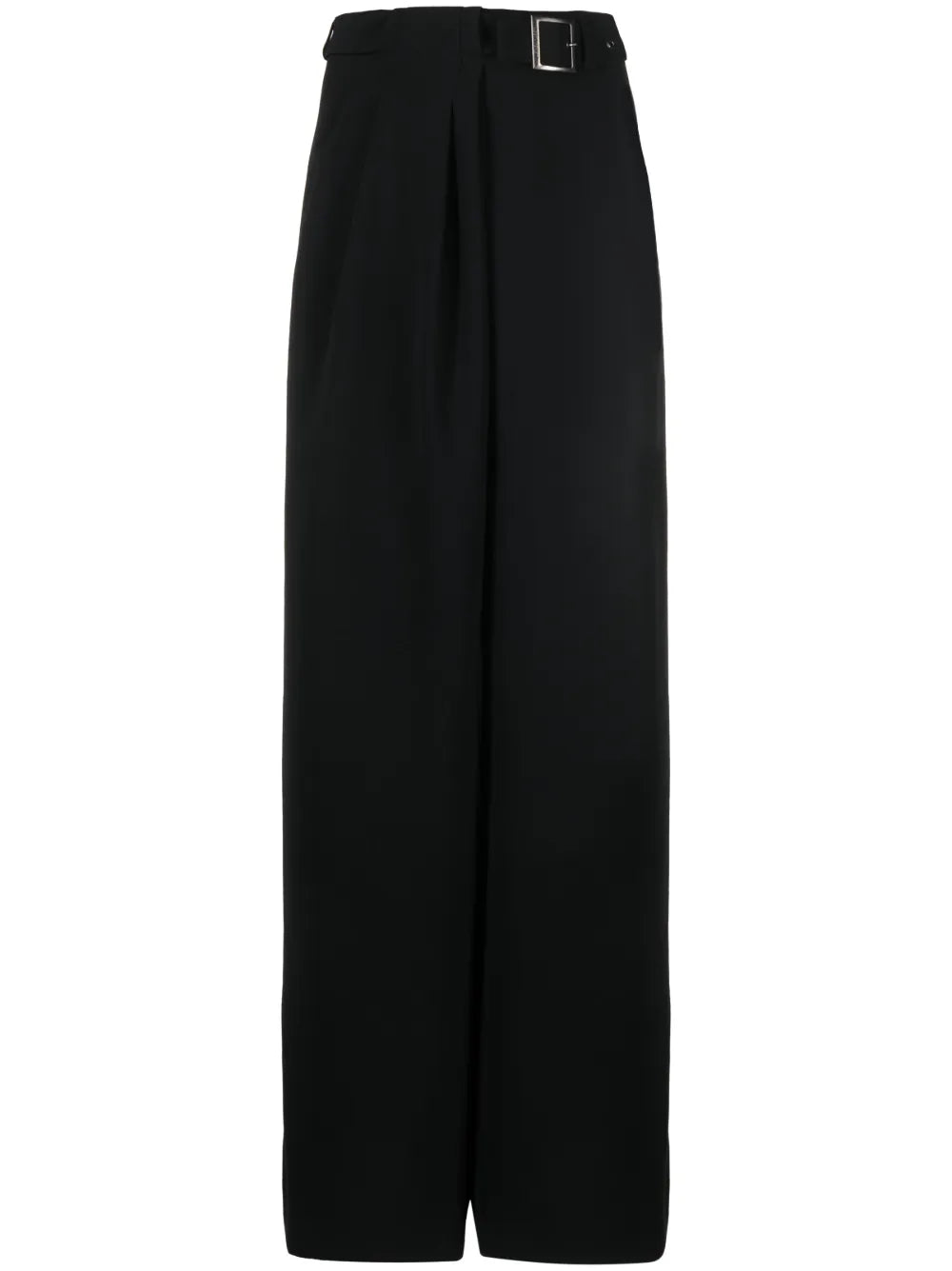 Wide-Leg Belted Trousers