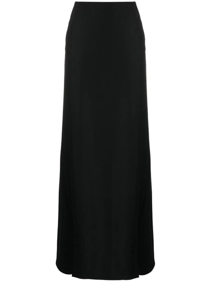 Virgin-Wool A-Line Skirt