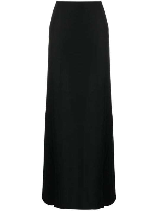 Virgin-Wool A-Line Skirt