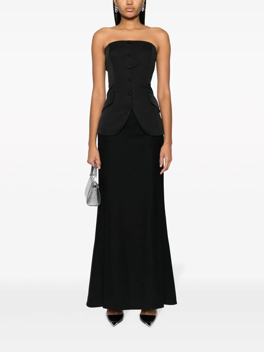 Virgin-Wool A-Line Skirt