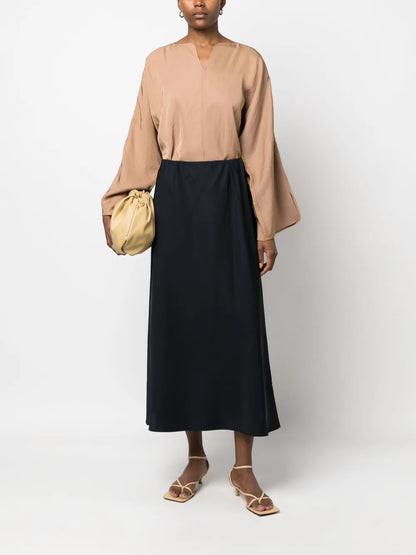 A-Line Midi Skirt