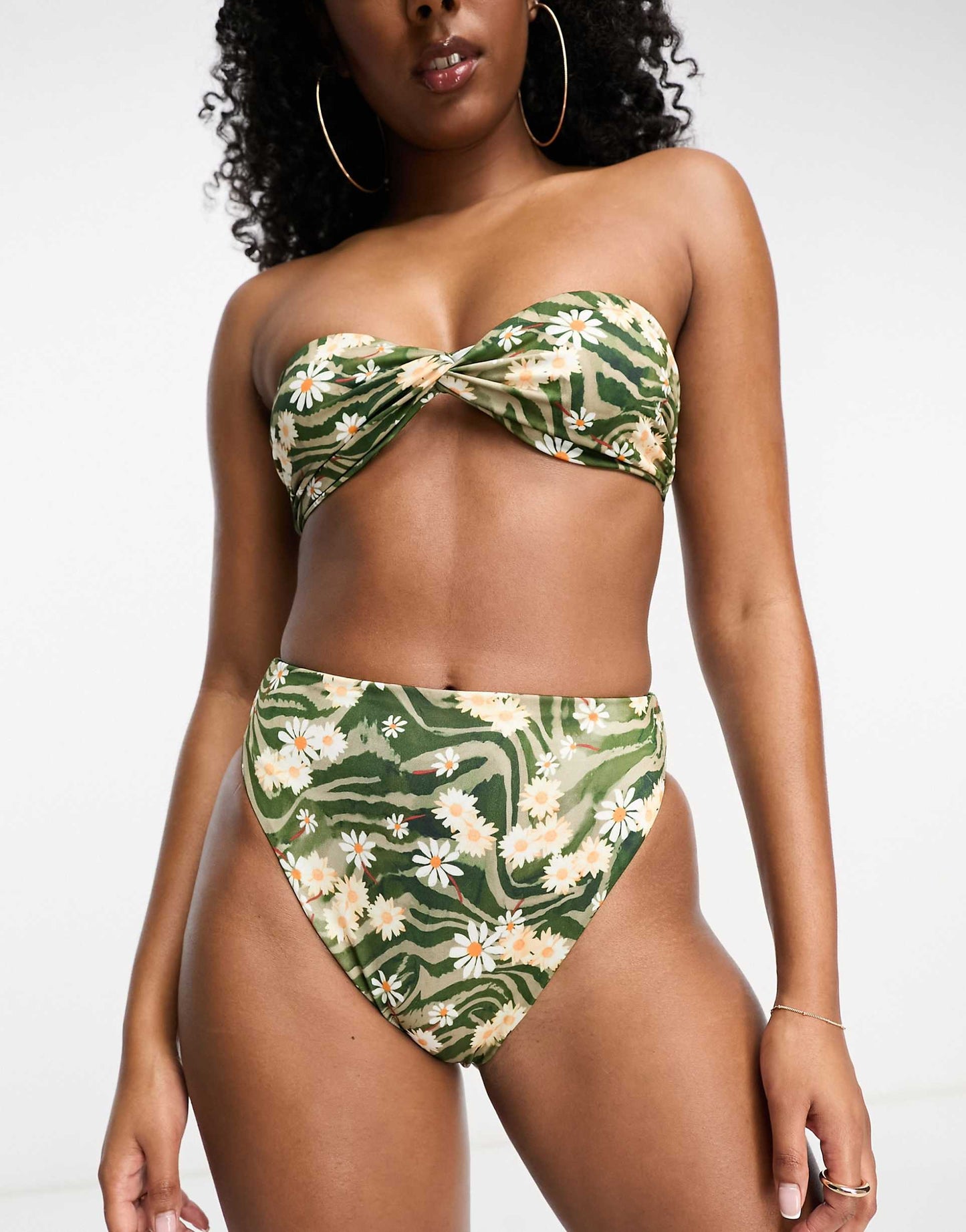 Mix And Match High Leg High Waist Bikini Bottom