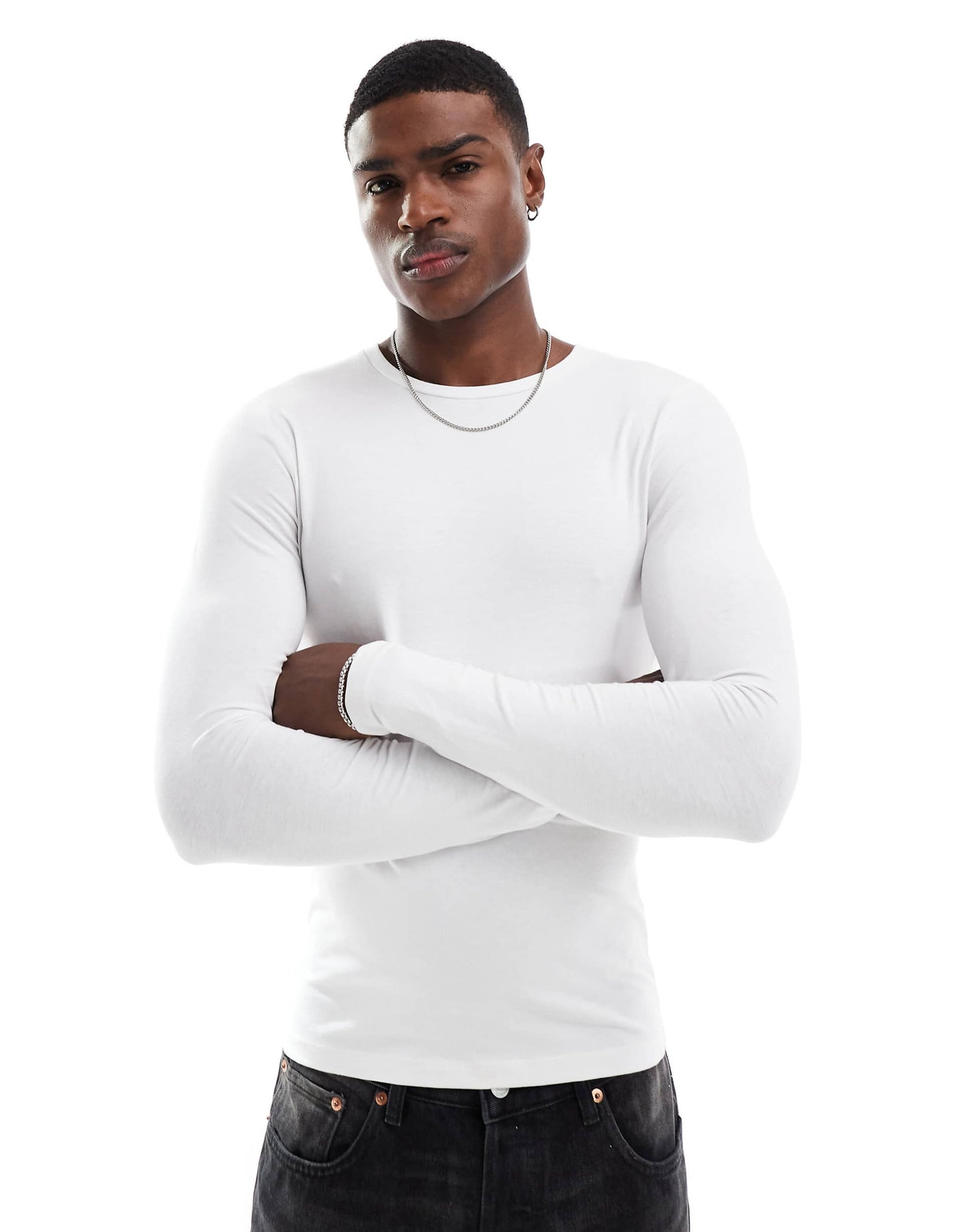 Essential Muscle Fit Long Sleeve T-Shirt