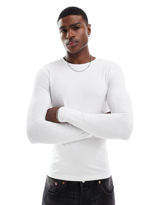 Essential Muscle Fit Long Sleeve T-Shirt