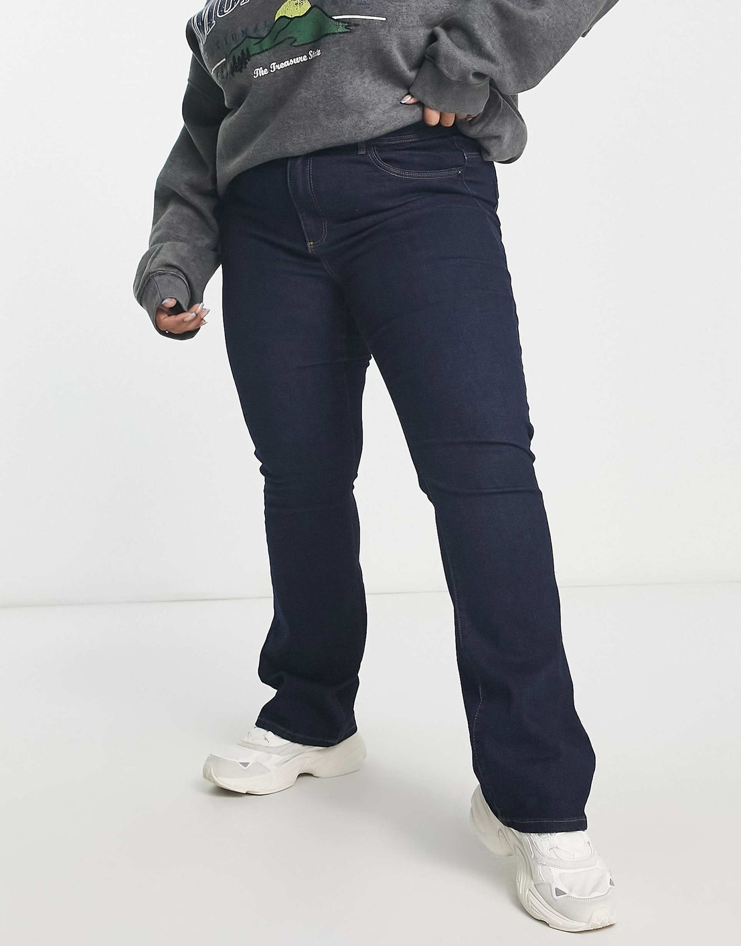Curve Sally High Waisted Flare Jeans