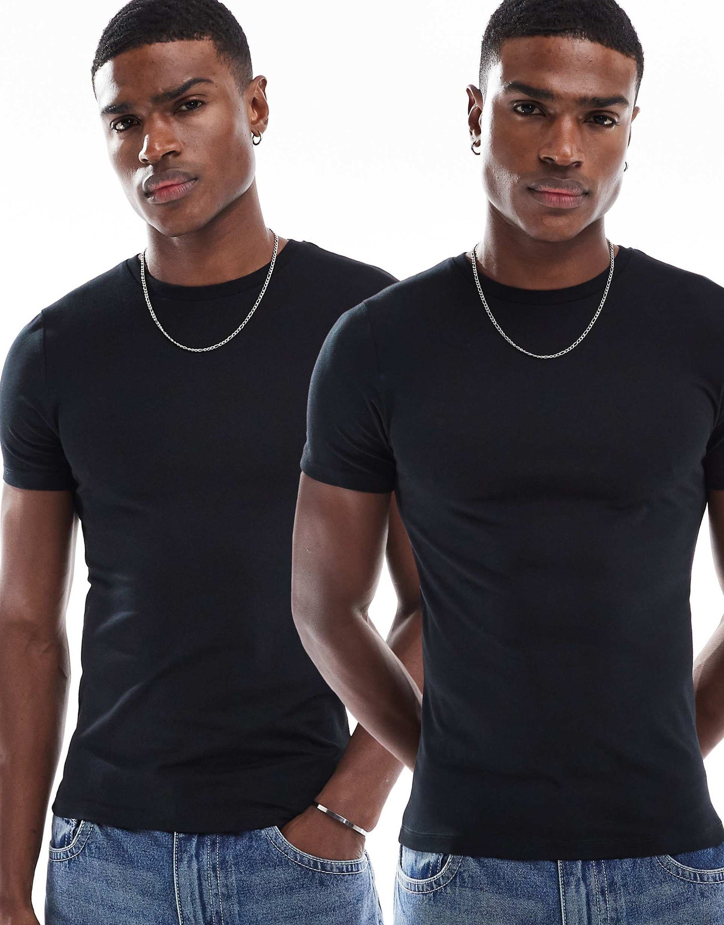 Essential 2 Pack Muscle Fit T-Shirts