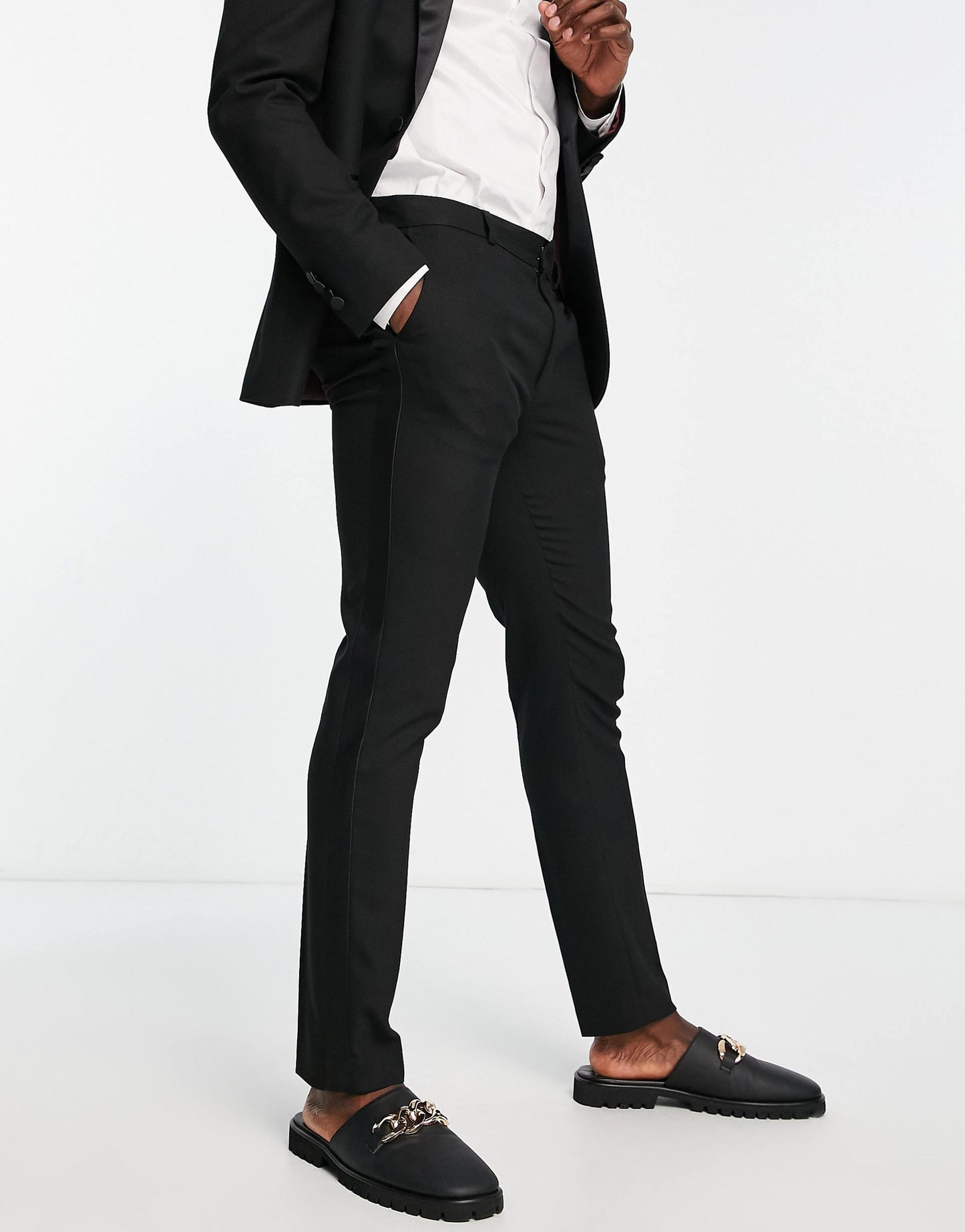 Skinny Tux Suit Trousers