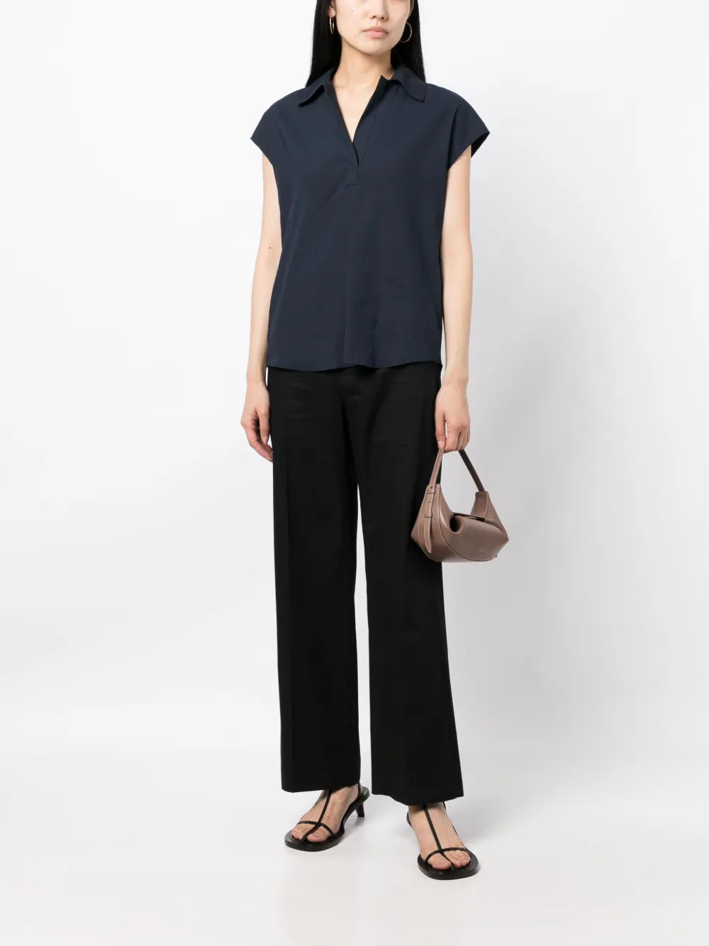 Cap-Sleeve Polo Shirt